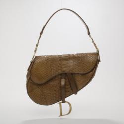 Pre Owned Dior Python Saddle Bag