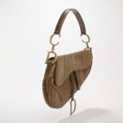 Pre Owned Dior Python Saddle Bag
