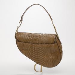 Pre Owned Dior Python Saddle Bag