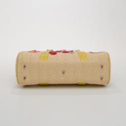 Pre Owned Dior Limited Edition Wicker Frame Bag