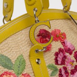 Pre Owned Dior Limited Edition Wicker Frame Bag