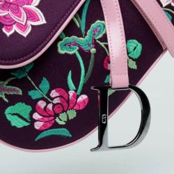 Dior Limited Edition Embroidered Saddle Bag