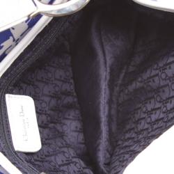 Pre Owned Dior Flower Print Saddle Bag