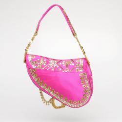 Pre Owned Dior Limited Edition India Saddle Bag