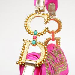 Pre Owned Dior Limited Edition India Saddle Bag
