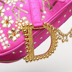 Pre Owned Dior Limited Edition India Saddle Bag