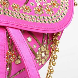 Pre Owned Dior Limited Edition India Saddle Bag
