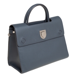 مملوكة مسبقًا Dior Grey Pebbled Leather Medium Diorever Tote 