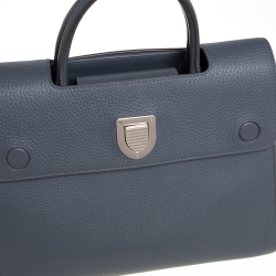 مملوكة مسبقًا Dior Grey Pebbled Leather Medium Diorever Tote 