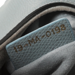 Pre Owned Dior Blue Leather Mini Saddle Bag
