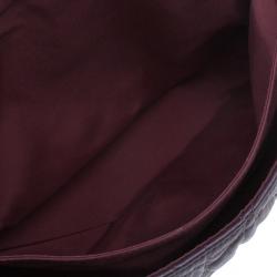 مملوكة مسبقًا Dior Purple Lambskin Large Cannage Quilted Flap Shoulder Bag