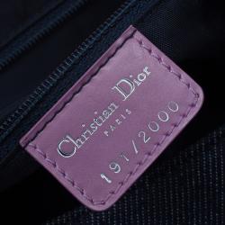 Pre Owned حقيبة كتف ديور ماليس دينيم متعدد الألوان إصدار محدود مشغولة خرز