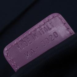 Pre Owned حقيبة كتف ديور ماليس دينيم متعدد الألوان إصدار محدود مشغولة خرز