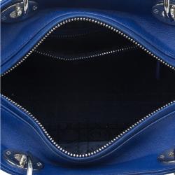 Pre Owned حقيبة ديور ليدي ديور جلد أزرق كحلي متوسطة