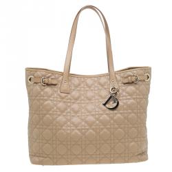 Pre Owned حقيبة ديور شوبر باناريا كانفاس بيج مقوى متوسطة