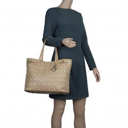 Pre Owned حقيبة ديور شوبر باناريا كانفاس بيج مقوى متوسطة