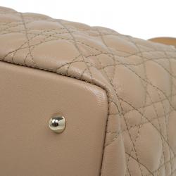 Pre Owned حقيبة ديور شوبر باناريا كانفاس بيج مقوى متوسطة