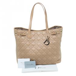 Pre Owned حقيبة ديور شوبر باناريا كانفاس بيج مقوى متوسطة