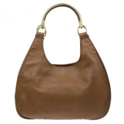 Pre Owned Dior Brown Leather Medium 61 Hobo