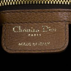 Pre Owned Dior Brown Leather Medium 61 Hobo