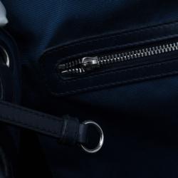 مملوكة مسبقًا حقيبة توت ديور ’باناريا’ مغطاة بالكانفاس الكحلي متوسطة