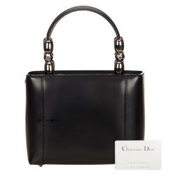 مملوكة مسبقًا Dior Black Leather Malice Tote Bag
