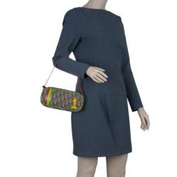 Pre Owned Dior Monogram Canvas Rasta 1 Trotter Pochette