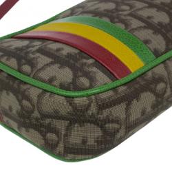 Pre Owned Dior Monogram Canvas Rasta 1 Trotter Pochette