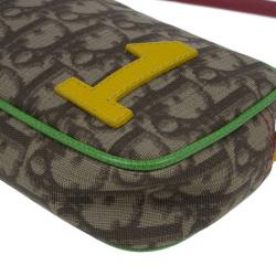Pre Owned Dior Monogram Canvas Rasta 1 Trotter Pochette