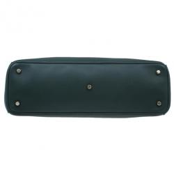 Pre Owned حقيبة توت شوبر ديور ديوريسيمو جلد أخضر كبيرة