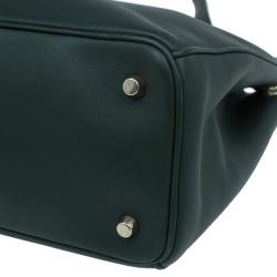 Pre Owned حقيبة توت شوبر ديور ديوريسيمو جلد أخضر كبيرة