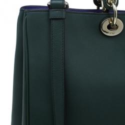 Pre Owned حقيبة توت شوبر ديور ديوريسيمو جلد أخضر كبيرة