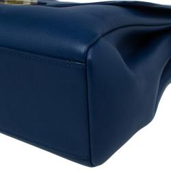 مملوكة مسبقًا Dior Blue Soft Leather Flap Bag