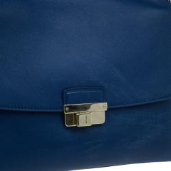 مملوكة مسبقًا Dior Blue Soft Leather Flap Bag