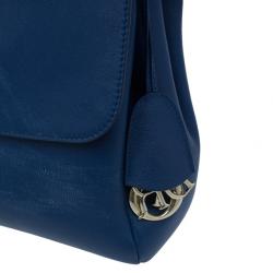مملوكة مسبقًا Dior Blue Soft Leather Flap Bag