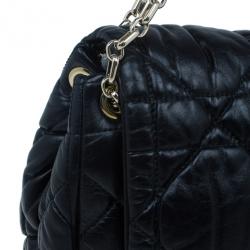 Pre Owned حقيبة كتب ديور ميلي لا فورت جلد كاناج أسود