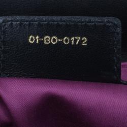 Pre Owned حقيبة كتب ديور ميلي لا فورت جلد كاناج أسود