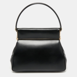 Pre Owned Dior Black Leather Babe Vanity Top Handle Bag