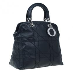 Pre Owned Dior Black Leather Granville Tote