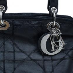 Pre Owned Dior Black Leather Granville Tote