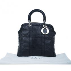 Pre Owned Dior Black Leather Granville Tote