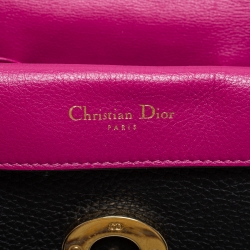 Pre Owned Dior Black Leather Mini Be Dior Top Handle Bag
