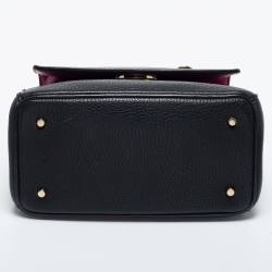 Pre Owned Dior Black Leather Mini Be Dior Top Handle Bag