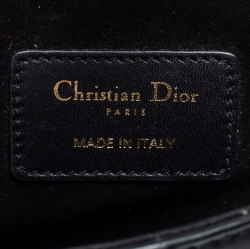 Pre Owned Dior Black Leather Mini Saddle Bag
