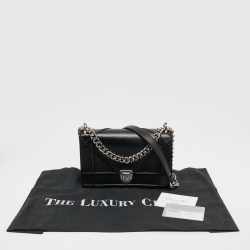 Pre Owned Dior Black Leather Small Diorama Shoulder Bag