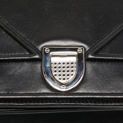 Pre Owned Dior Black Leather Small Diorama Shoulder Bag