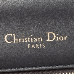 Dior Green Microcannage Patent Leather Medium Diorama Shoulder Bag