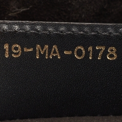 Dior Black Leather Medium Saddle Bag