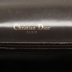 Pre Owned Dior Green Python Medium Diorama Flap Shoulder Bag