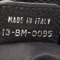 Pre Owned Dior Black Oblique Canvas and Leather Street Chic Pocket Bag